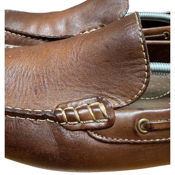 VIA SPIGA Drive Along Men\'s 9.5 Brown Genuine Leather Driving Casual Shoes main image 10